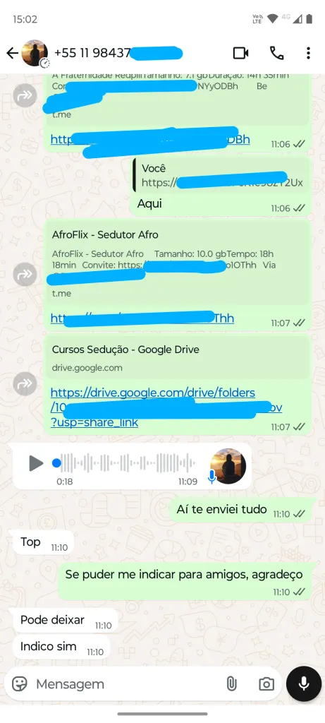 Feedback Grupo Telegram Cursos 4