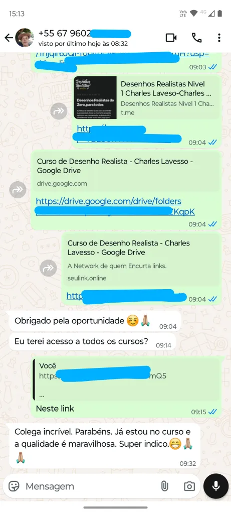 Feedback Grupo Telegram Cursos 8