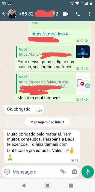 Feedback Grupo Telegram Cursos 10