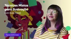 Baixar Curso Técnicas Mistas Ilustração Gabi Tozati [Completo]