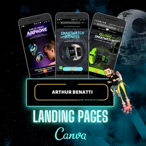 Landing Canva: Baixar Curso Completo com Arthur Benatti
