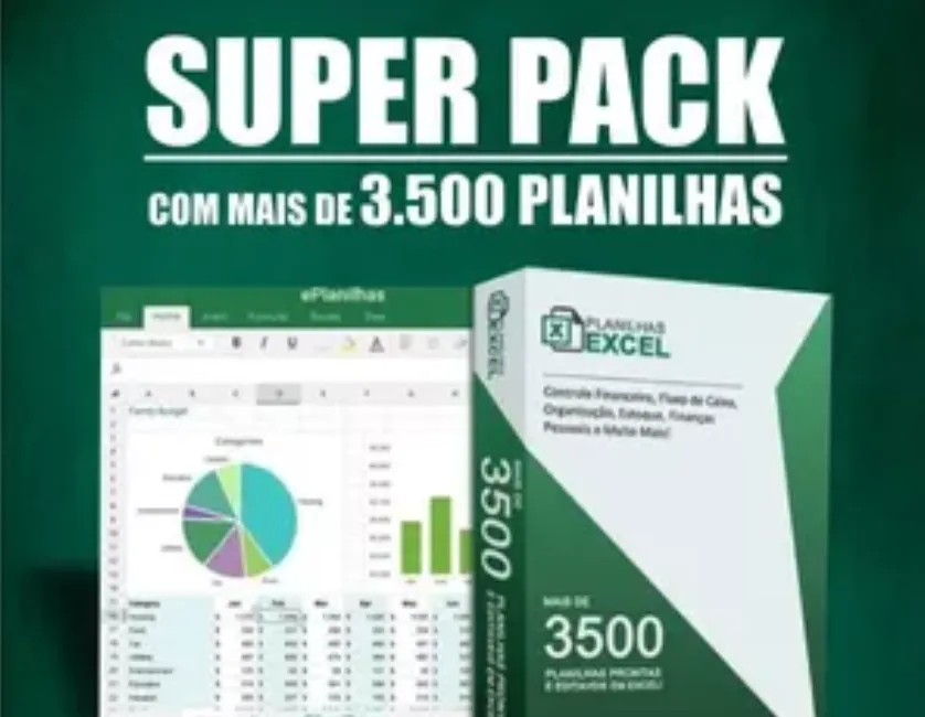 Baixar Super Pack 3500+ Planilhas Excel Editáveis – @oreidasplanilhas